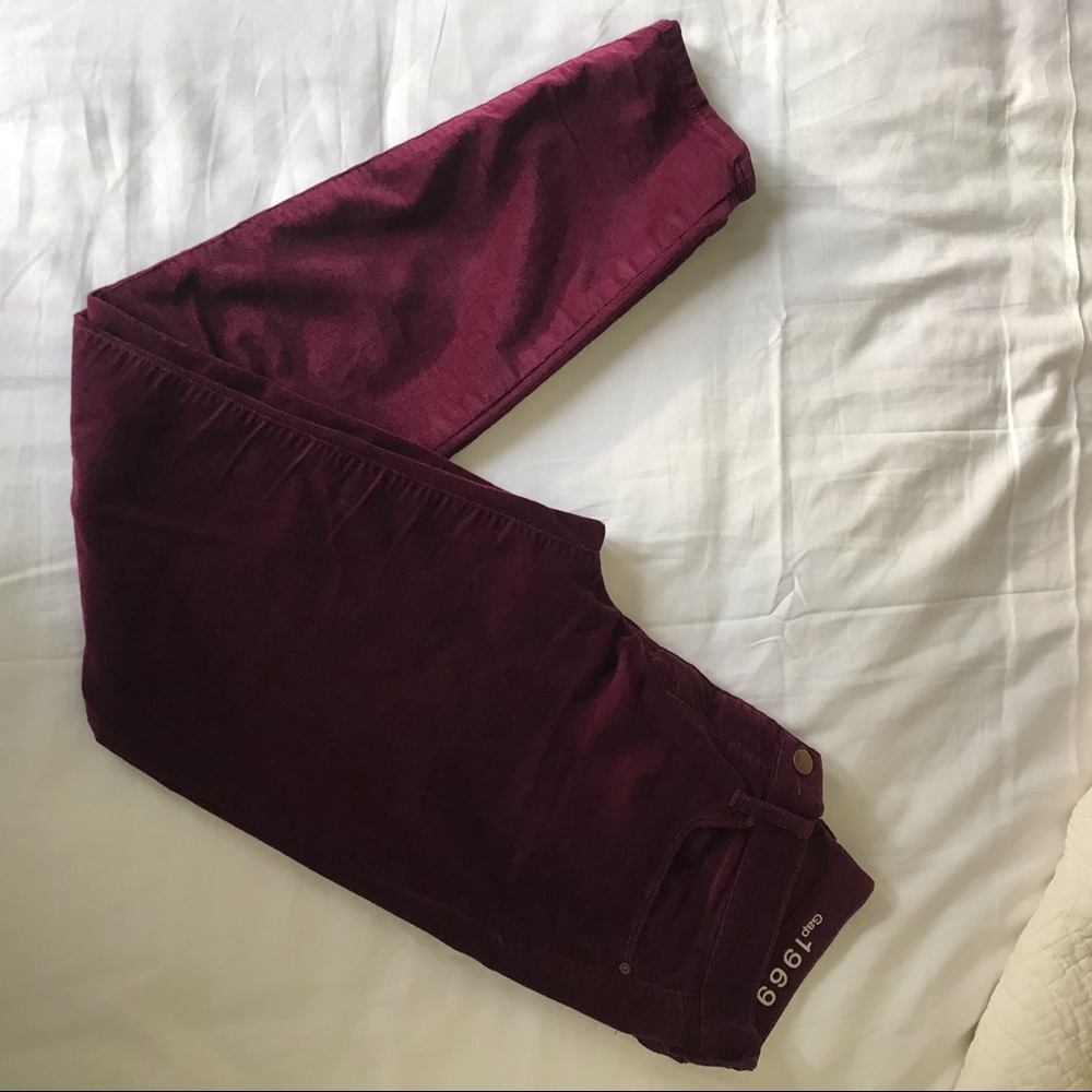Gap Legging Jean in Red Corduroy